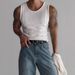 Men's Clothing Foreign Trade Summer Knitted Vertical Strip Fitness Sports Leisure Slim Vest Men's Sleeveless Wide Shoulder Vest Men_viptrois.com