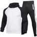 Men's Clothing Autumn and winter men's sports sweatshirt men's hoodie suit plus velvet solid color sweatshirt_viptrois.com