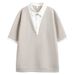 Men's Clothing Two Piece Splicing Polo Shirt Short Sleeved T Shirt Men's Summer Trendy Brand Contrast Color Shirt Collar Mid Sleeve Top_viptrois.com