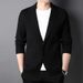 Top Grade Wool 5% New Brand Fashion Knit Korean Style Cardigan Men Slim Fit Sweater Casual Solid Coats Jacket Mens Clothes 2023_viptrois.com