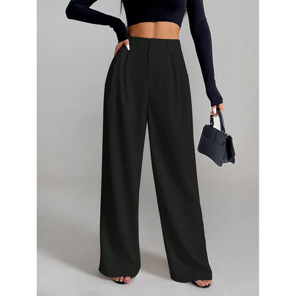 Minimalist Cargo Pants For Women – Loose Fit Straight-Leg Trousers With Dropped Waist (S-5XL, Wrinkle-Free Polyester, Y2K Streetwear Aesthetic)_viptrois.com