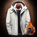 Men's Clothing Outdoor Rush Clothes Plus Velvet Thickened Fleece Coat Solid Color Spot Mountaineering Suit _viptrois.com