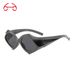 Two Circles New Polygonal Geometric Sunglasses Personality Hip Hop Contrast Color Sunglasses T1156_viptrois.com