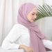 Women's Hijab new solid color chiffon ladies long scarf scarf headscarf comfortable breathable_viptrois.com