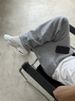 Unisex Retro Street Trend Hip Hop Casual Elastic Waist Zipper Loose Solid Color Sports Casual Pants_viptrois.com