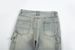 Men's Clothing High Street Water Ins Same Style Washed Vibe Style Loose Stitching Lumberjack Overalls Jeans Jeans_viptrois.com