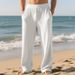 Men's Relaxed-Fit Textured Jogger Pants – Wrinkle-Free Polyester With Ribbed Detailing (S-3XL, 8 Urban Neutral Colors)_viptrois.com