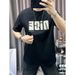 Short-sleeved T-shirt Men's Trendy Brand Letter-printed Temperament Top Casual Versatile Men's Round Neck Inner Half-sleeved Bottoming Shirt_viptrois.com