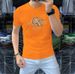 One Piece From The Source Factory, European Fashion Spot Three-dimensional Letter Printing Breathable Mercerized Cotton T-shirt_viptrois.com
