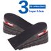 Two Layer Double Layer Adjustable Inner Height Increasing Insole Air Cushion Half Pad Wholesale Pvc Material Good Elasticity Suitable_viptrois.com