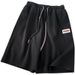 Men's Clothing Pajama Pants Ice Silk Shorts Men Summer Fashion Brand Solid Color All Match Sports Knee Length Pants Style Loose Casual Pants_viptrois.com