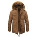 Men's Clothing Men's Longline Fleece-Lined Parka - Detachable Hood Winter Coat (4 Colors, L-4XL)_viptrois.com