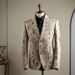 Men's Clothing autumn floral suit jacket men's suit business casual textured suit gray men's new dress banquet_viptrois.com