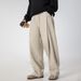 Men's Clothing Three Dimensional Pleated Casual Pants For Men Autumn Style With Adjustable Leg Openings Straight Leg Trousers Trendy Retro Trousers_viptrois.com