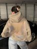 Women’s Hooded Mesh Sweatshirt – Long Sleeve Pullover Top (XS-XXL, Breathable, Loose Fit, Streetwear & Casual, Drawstring Hood)_viptrois.com