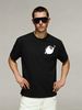 Men's Clothing Light Luxury T Shirt Short Sleeve Minimalist 8-Ball Billiard Graphic Printing Round Neck T-Shirts_viptrois.com