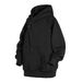 Autumn New Slanted Placket Button Hooded Sweatshirt Men's Loose Casual Hooded Top Jacket_viptrois.com