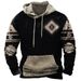 Cross-Border New Casual Hoodie Vintage 3D Printed Men's Sweatshirt European And American Street Style Trendy Shirt_viptrois.com