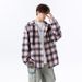 Men's Plaid Flannel Shirt Jacket, Thickened Brushed Fleece Hooded Overshirt With Streetwear Style, Long Sleeve Casual Layering Piece (S-3XL)_viptrois.com
