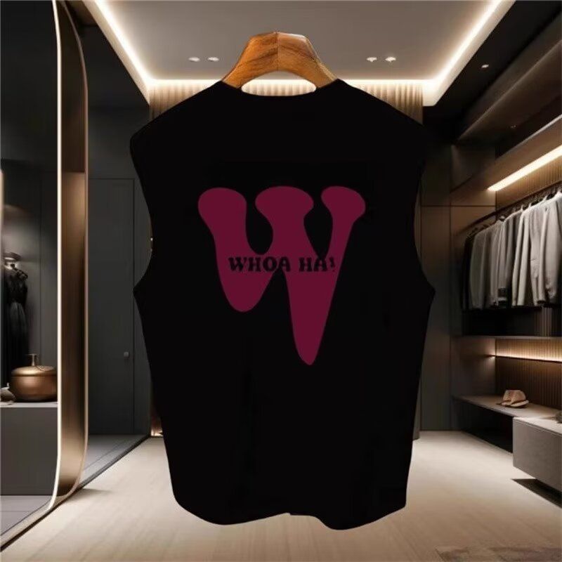 Men's Clothing Summer New Trendy Brand Vest T Shirt Men's Trendy Casual Hot Selling Printed Waistcoat Sports Sleeveless Sweatshirt Men_viptrois.com