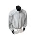 Grey Threaded Splicing Half Zip Sweater Men's Autumn Cleanfit American Vintage Blockbuster Stand-Up Jacket_viptrois.com