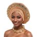 hot selling diamond heavy duty bright silk layered strap hat Nigerian wedding party Baotou hat African hat_viptrois.com