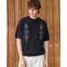 American Retro Old Money Style Henry Collar Short-sleeved T-shirt Men's And Women's Summer Loose Casual Ethnic Style Embroidered Top Tide_viptrois.com