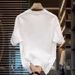 Men's Clothing Short Sleeved Ins Pure Cotton Summer New Men's Printed T Shirt Trendy Men And Women All Match Round Neck T Shirt Men_viptrois.com