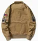 MA1 Jacket, Men's Military Bomber - Vintage Inspired Cargo Coat, Air Force Style Baseball Uniform Jacket In Distressed_viptrois.com