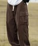 Men's Clothing large size corduroy drawstring personalized overalls men's trousers striped men's sweatpants_viptrois.com