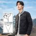 "Men's Lightweight Down Jacket, 90% Gray Duck Down Filled, 600FP Ultra-Warm Slim Fit Puffer Coat (Army Green/Navy/Black/Charcoal/Khaki)"_viptrois.com