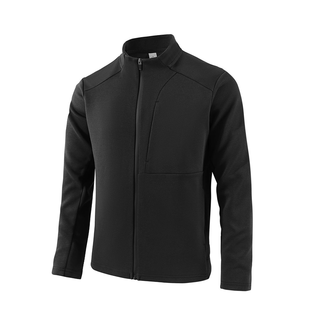 Huamian Men's Stand-up Collar Cardigan Hoodie Autumn And Winter New Business Casual Zipper Jacket Outdoor Sports Jacket_viptrois.com