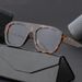 Men's Sunglasses New Style Personality Sunglasses Single Beam Large Frame Square Sunglasses Sunglasses Women Ins Same Style_viptrois.com