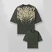 Men's Clothing American Trendy Brand YOUNGT Shirt Men's Casual Loose Large Size Cotton Short Sleeved Sports Fitness Sports T Shirt Summer_viptrois.com