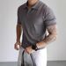 Men's Lightweight Knit Polo Shirt – Business Casual Short-Sleeve Top (M-XXXL, Army Green/Navy/White/Black/Grey/Beige)_viptrois.com
