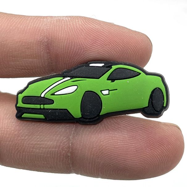 Car Cartoon Soft Rubber Shoes Flower Shoe Buckle Personality DIY Garden Shoes Decorative Buckle Accessories Accessories_viptrois.com