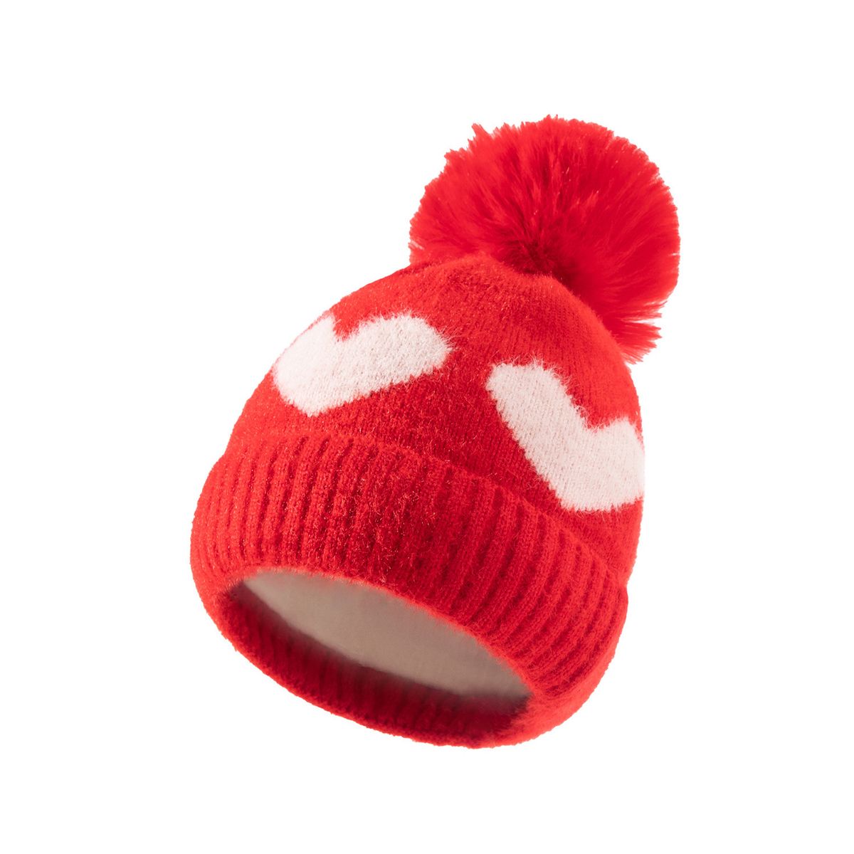 Baby clothing Love wool for boys and girls baby plus fleece warm children's hats_viptrois.com