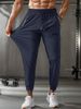 Summer Ice Silk Trousers, Men's Thin, Breathable, Large-sized Casual Stretch Trousers, Flat Feet, Quick-drying Trousers_viptrois.com