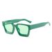 Two Circles Trendy Square Frame Sunglasses - Large Frame Fashion Glasses For Men & Women_viptrois.com