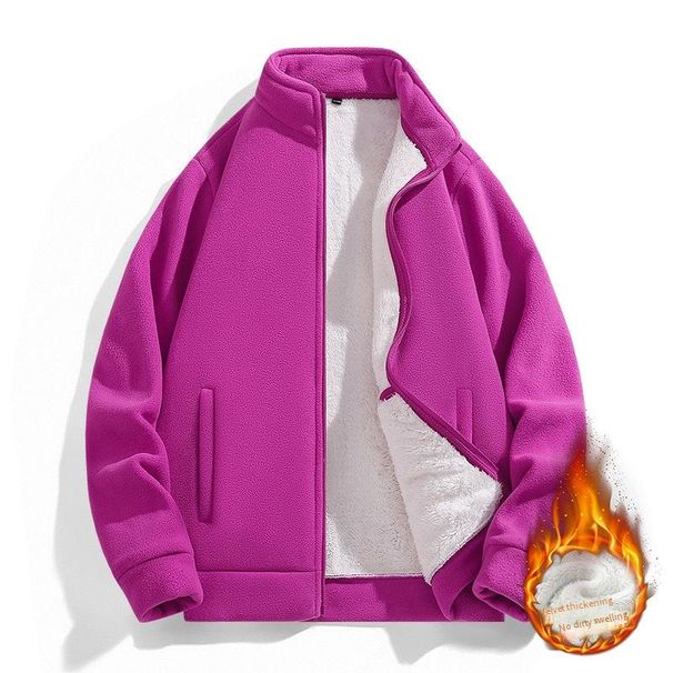 Men's & Women's Fleece Jacket - Winter Outdoor Softshell Pullover With Windproof & Breathable Fabric (Unisex, Plus Sizes Available)_viptrois.com