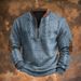 2026 Fashion Outerwear Youth/Men Polyester Stand Collar Half Zipper Long Sleeve Vintage Casual Sweatshirts_viptrois.com