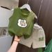 Fashion Children's Sports Vest T Shirt + Shorts Children's Clothing Summer Children's Small Children's Cute Cartoon_viptrois.com