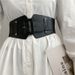 Korean Wide Belt Women, Fashionable Elastic Black Waist Cincher, Ins Style Outerwear, Waistband For Dresses And Suits_viptrois.com