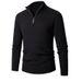 Men's Slim-Fit Knit Sweater – Winter Long Sleeve Pullover With Half-Zip & Ribbed Collar (M-XXXL) | Breathable & Stylish Casual Wear_viptrois.com