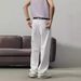 Men's White Straight Leg Jeans - Classic Cotton Denim Pants For Teenagers & Young Adults - Relaxed Fit Washed Casual Trousers_viptrois.com