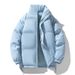 Men's Clothing Winter Padded Jacket - Thickened Polyester Coat With Multiple Pockets, Loose Fit, Zipper Closure, Warm & Stylish For Casual Wear_viptrois.com