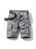 Men's Summer New Style Cotton Padded Loose-Sleeved Simple Casual Work Pants With Belt_viptrois.com