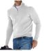 2026 New Fall Long-Sleeved V-Neck Woolen Button-Up Men's Casual Shirt Polo Shirt_viptrois.com