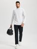 Men's Warm Wool Shirt With High Collar, Long-sleeved Sports Thermal Undershirt, Winter Running Top_viptrois.com