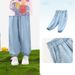 Mother & Kids Children's Tencel Denim Anti Mosquito Pants Thin Cool Trousers Girls Lace Loose Leggings Pants_viptrois.com